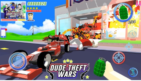Dude Theft Wars MOD APK v0.9.0.9e2 (Unlimited Money Mega Menu) 2 dud war