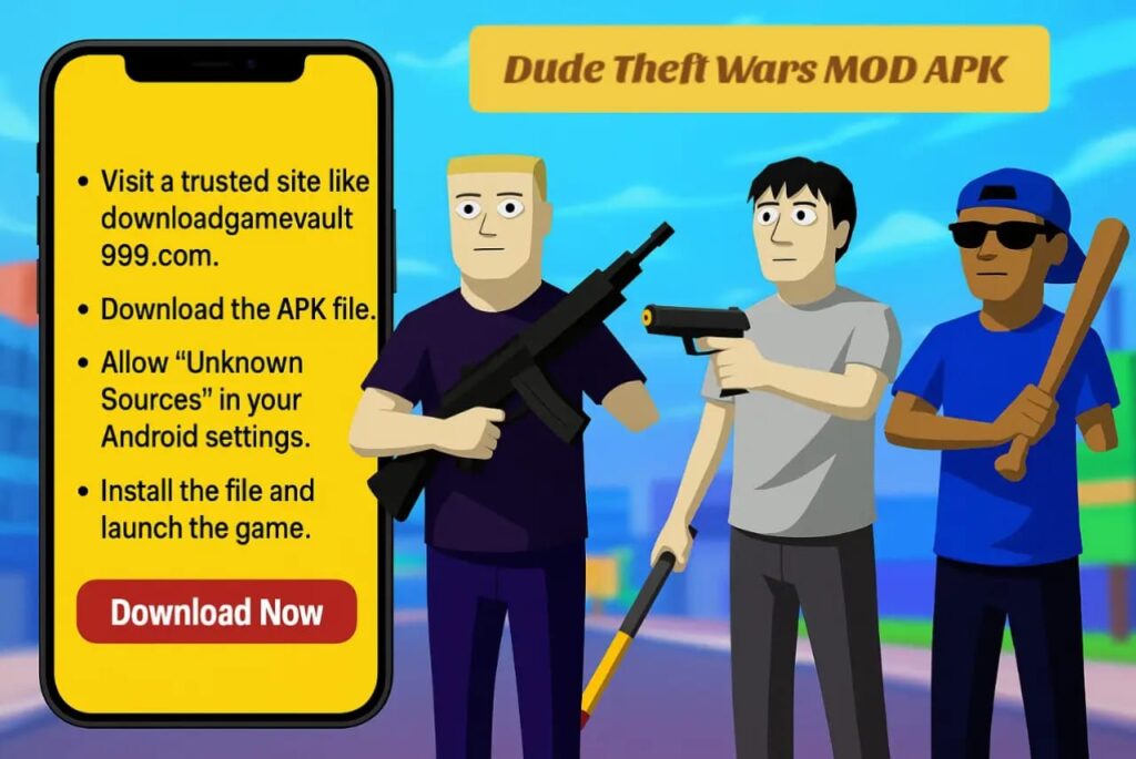 Dude Theft Wars MOD APK v0.9.0.9e2 (Unlimited Money Mega Menu) 13 1